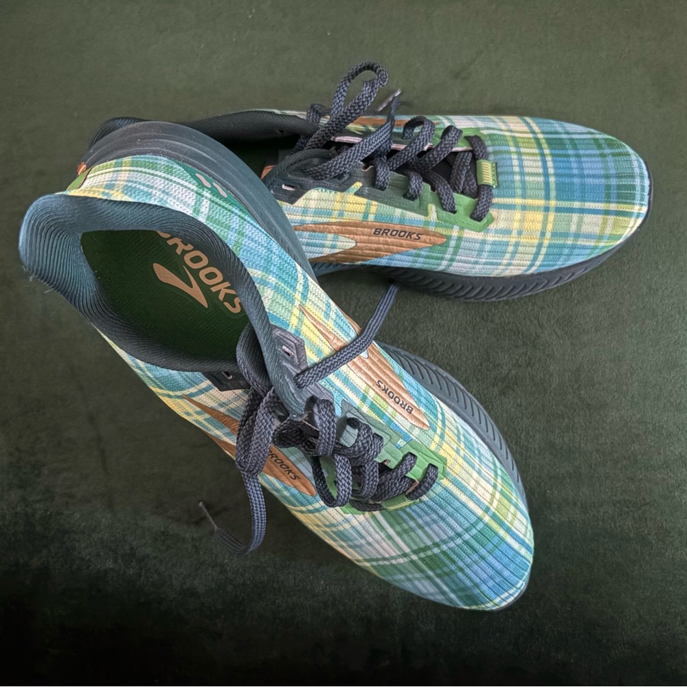 Brooks Multicolor Plaid Sneakers